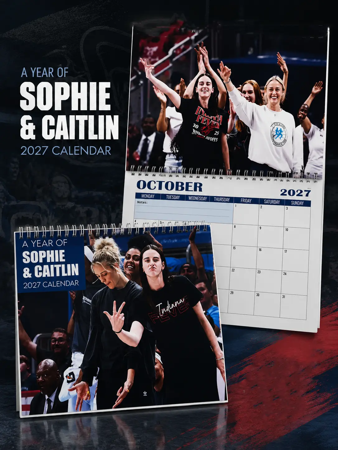 SC and CC Wall Calendars 2026-2027, Couple CC and SC Calendar for Home Decor, Sport Fan
