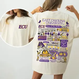 East Carolina Football 2025 Retro Tee – Double-Sided Tournament Shirt Featuring ECU Illustrated Campus Design – Perfect Gift for Fans, For Men, Women, Sweatshirt, Hoodie, Comfort Colors