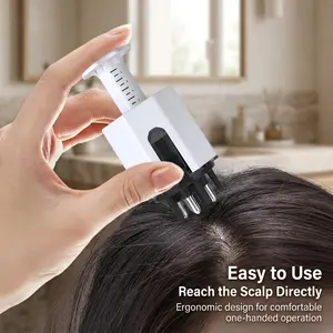 Scalp Liquid Comb with Measurement Scale, Precise Dosage Control, Scalp Massage for Better Absorption, Deep Hair Care Tool, Home Use