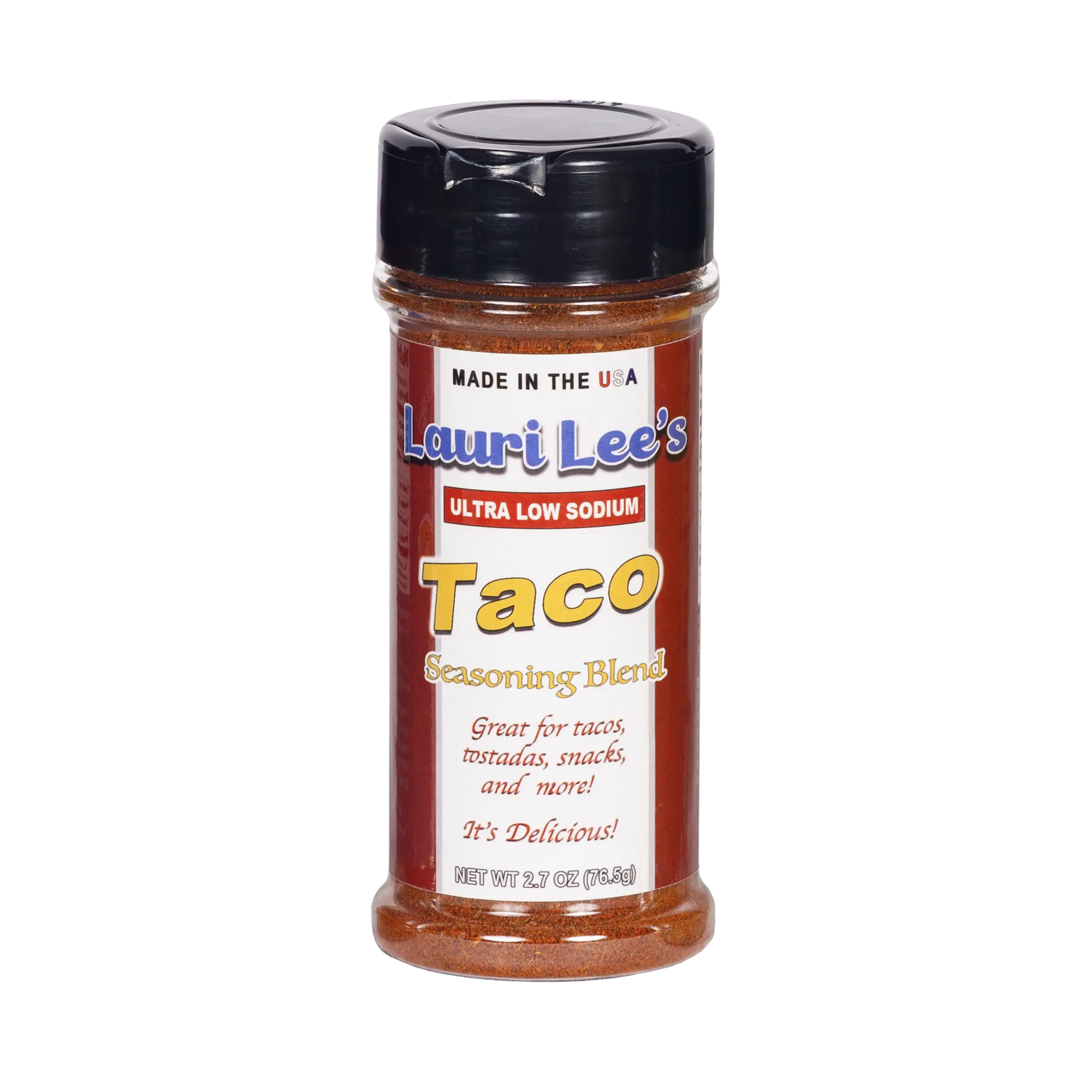 Lauri Lee's Ultra Low Sodium Taco Seasoning Blend - 3.5mg Sodium Per Serving - Made in USA - Delicious on Tacos, Seafood, Snacks, and More!