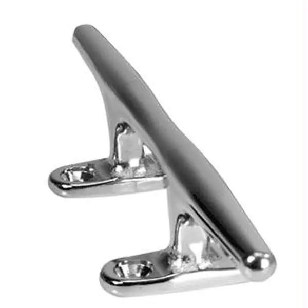Whitecap 8-Inch Boat Cleat, Heavy-Duty Hollow Base Marine-Grade 316 Stainless Steel Docking Hardware for Secure Mooring, 23.5 oz