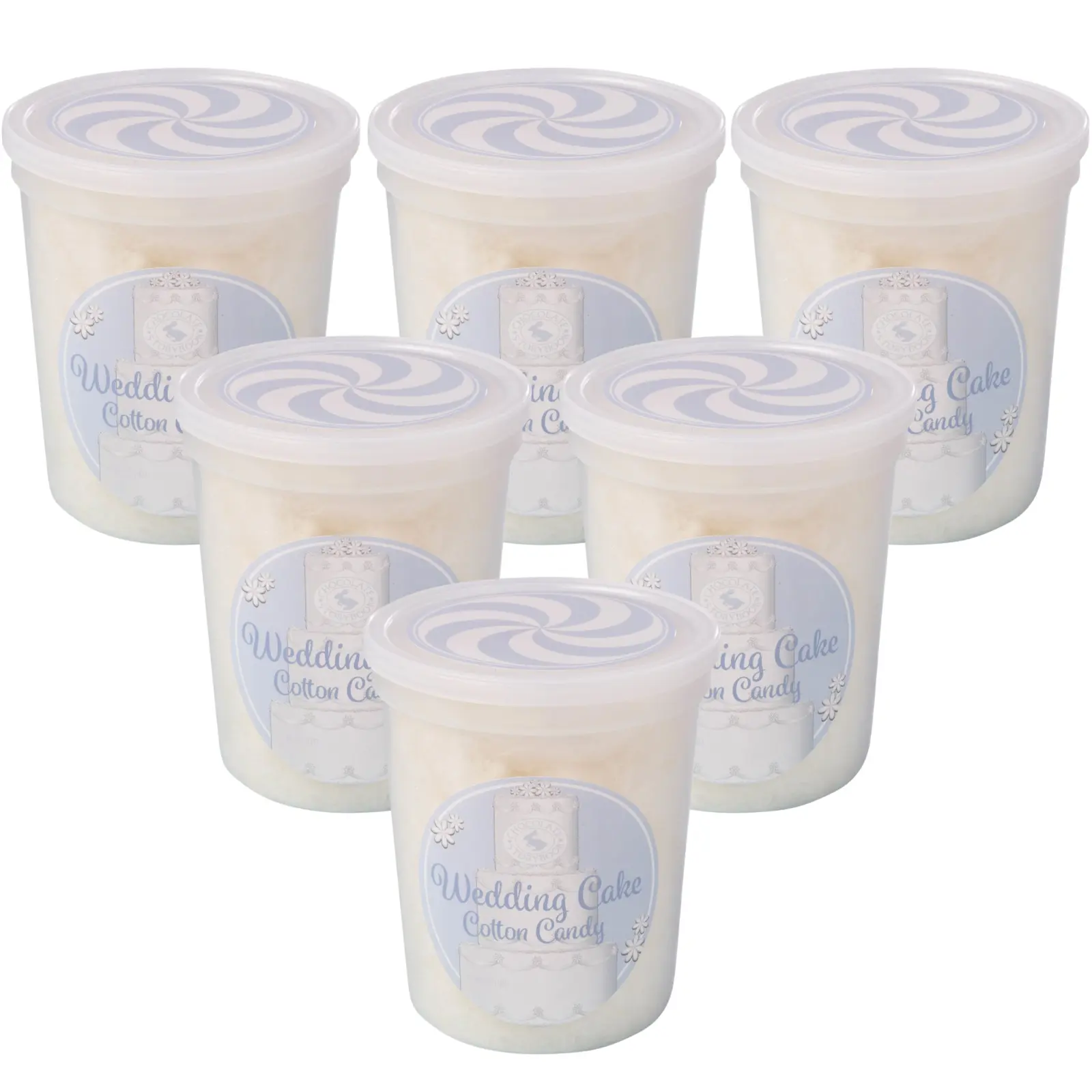 Wedding Cake Cotton Candy 6 Pack