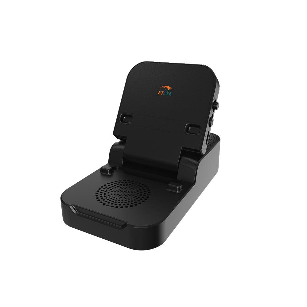 ATEYA Portable Induction speaker | Optional Bluetooth connectivity | Portable Mobile phone holder | Supports connecting two devices simultaneously | Four-in-one speaker.Not compatible with the iPhone 17 series for now.