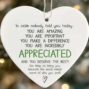 1pc Acrylic Ornament | Positive Affirmation Charm for Office Decor | Wall Hanging Ornament | Motivational Gift for Men | Confidence Boosters | Jewelry, Women, Gold, Chain, Silver, Set, Necklace, Heart, Stud, Star, Trendy, Unique, Pendant