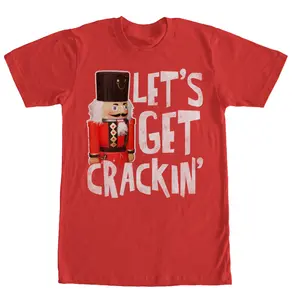 Men's Lost Gods Christmas Get Cracking Nutcracker T-Shirt