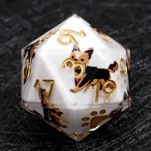 Canine Legends Yorkie Resin DND Dice Set
