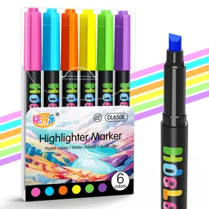 Hdele 650 Soft Glow Highlighters (Multi-color set)| Eye-Friendly, Chisel Tip for Notes, Bullet Journals#StudyTok#NoteTakingHacks