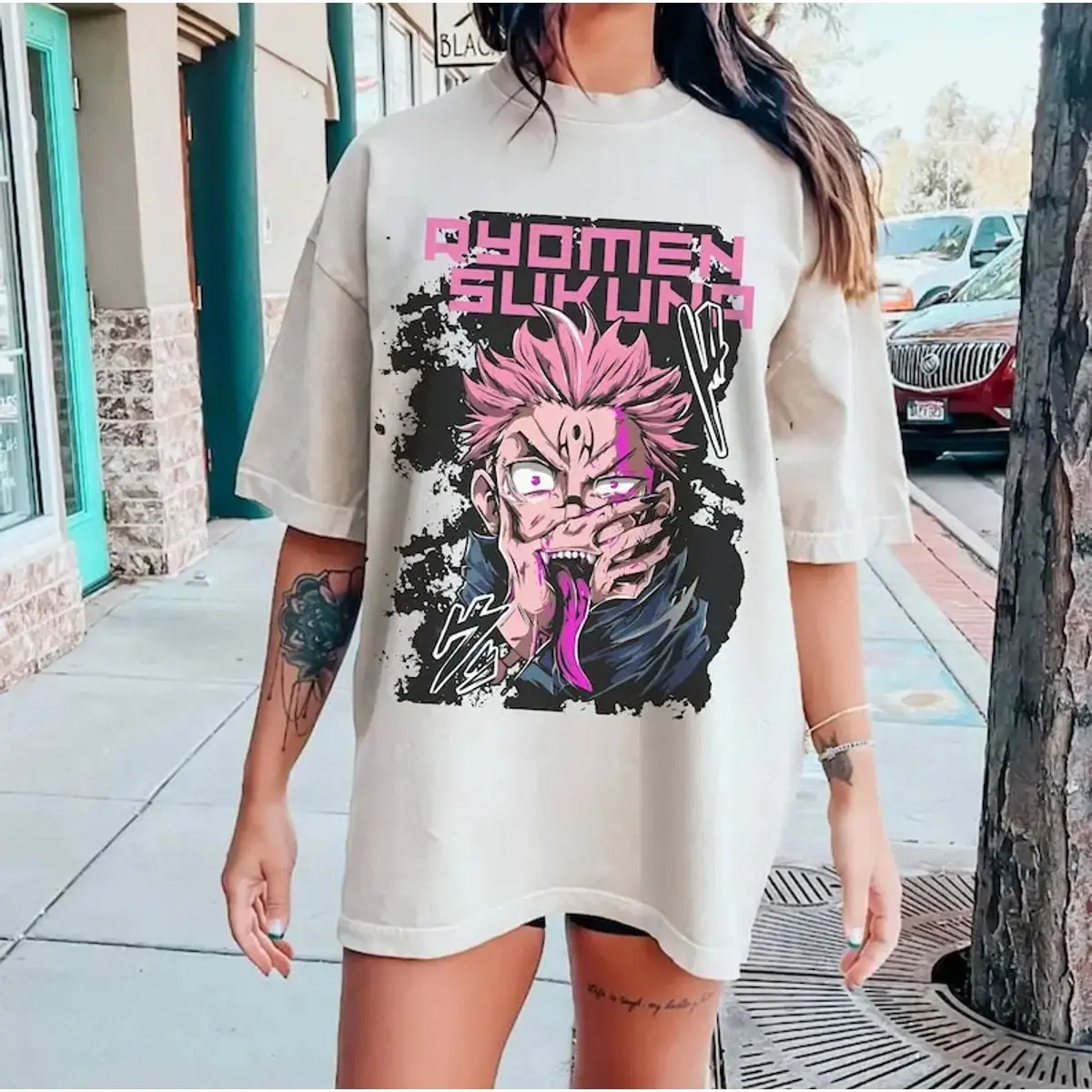 Comfort Colors Ryomen Sukuna Jujutsu Kaisen Anime Shirt, Anime Lovers Shirt, Unisex Crew Neck Top, Classic Streetwear