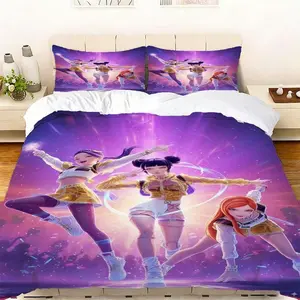 Kpop Girl Group Bedding Set (sheet & Pillowcase), All-Season Bedroom Dorm Essentials, Perfect Gift, One Size Fits All