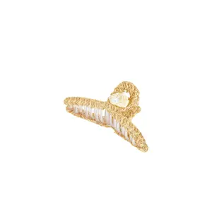 Lele Sadoughi Raffia Shell Claw Clip in Natural