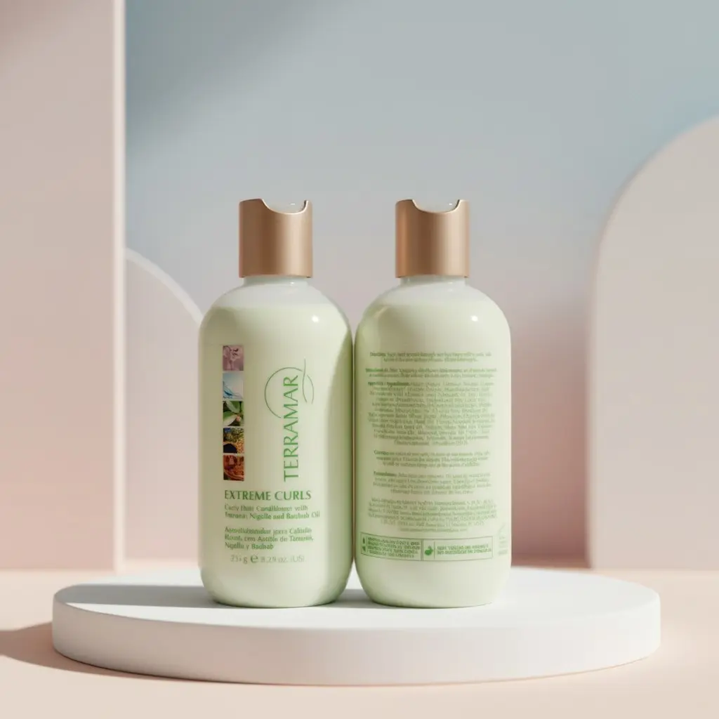 Terramar Vegan Moisturizing Shampoo & Conditioner, Hydrating Haircare with Moisturizer for Frizzy Curly Hair, Gentle Hair Care Product, Hydrate