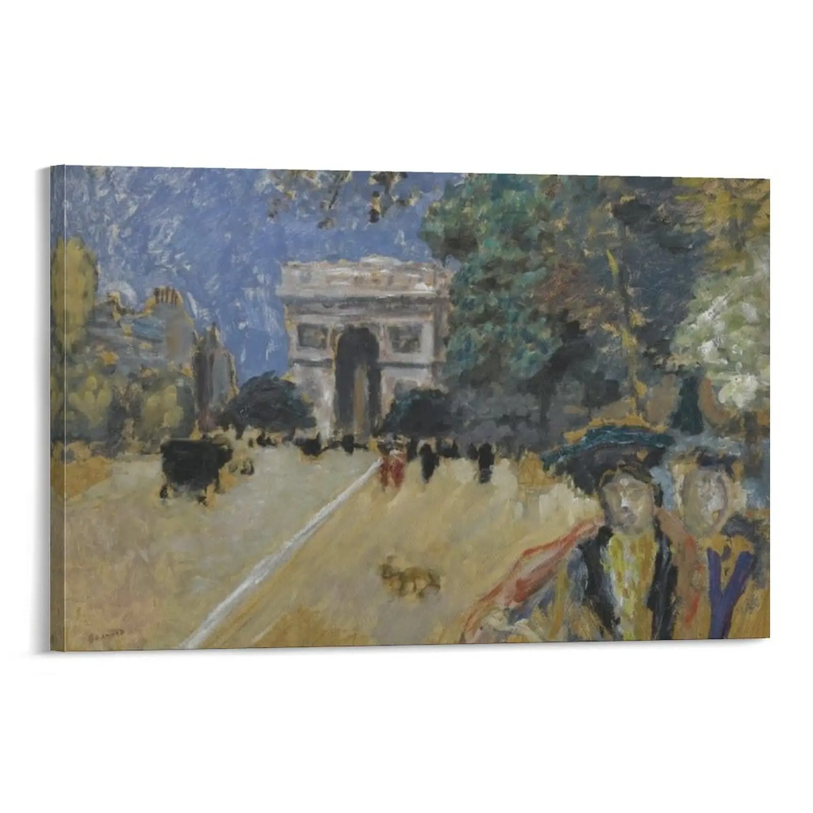 Pierre Bonnard L'arc De Triomphe (Esquisse) Wood Frame Canvas Poster Print, Home Decor for Bedroom & Office, Artistic Wall Art Gift Ornament