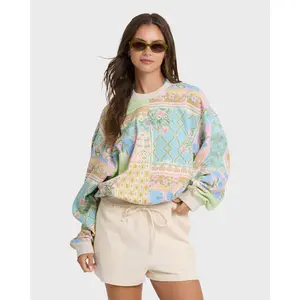 Love Crush Kendal Crewneck Sweatshirt - White Multi