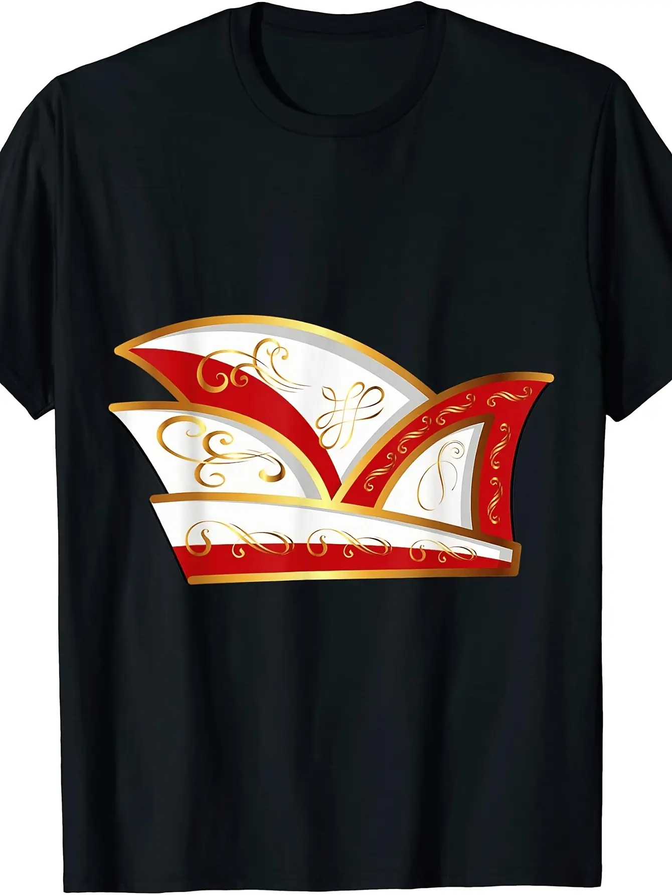 Retro Carnival Jester Cap  T-Shirt Suitable for Ka unisex soft cotton short sleeve t shirt, vintage graphic casual tee for men women teens, perfect birthday holiday gift for camping travel gym daily street  wear