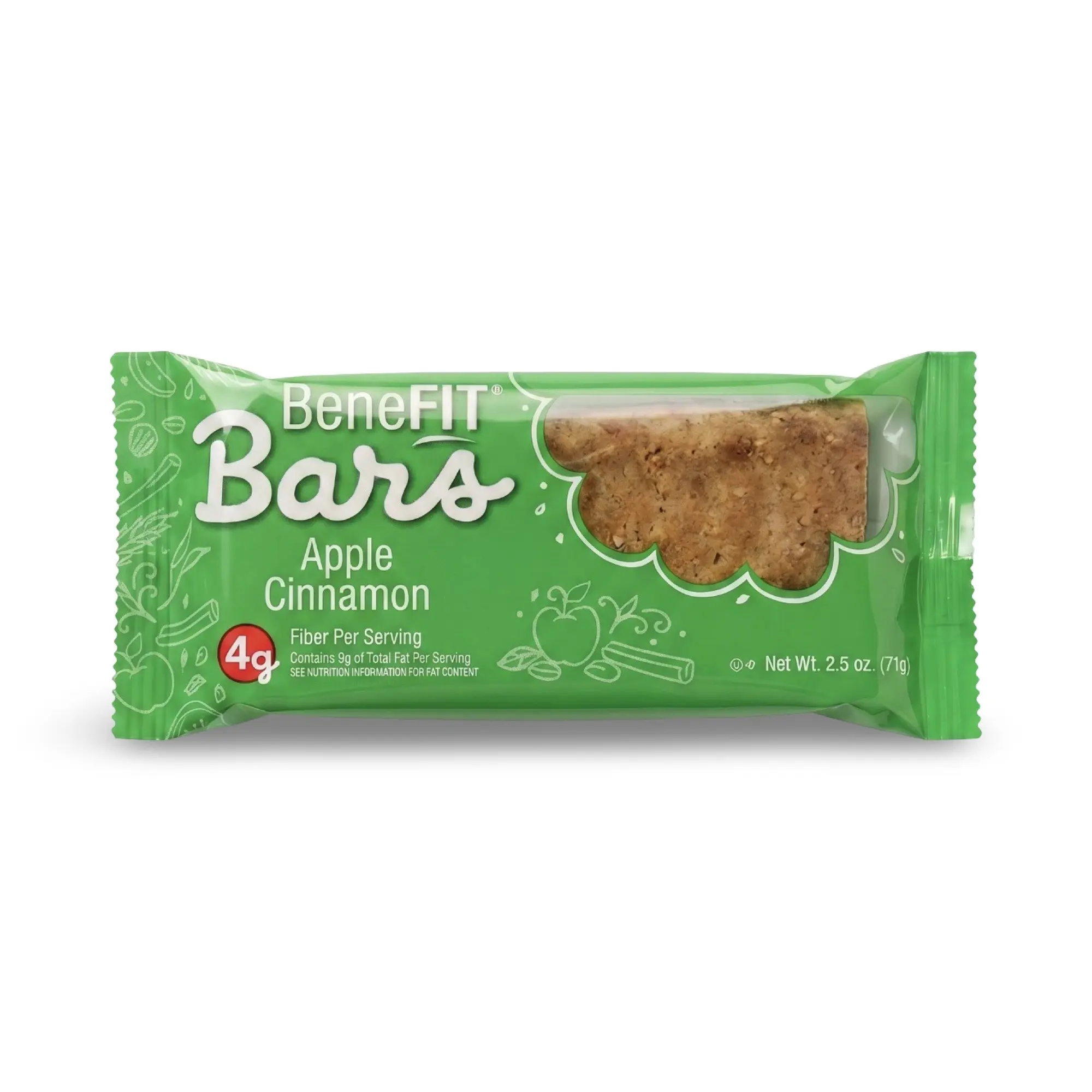 Apple Cinnamon BeneFit Bars by Readi-Bake, 2.5 Oz, 12 Bars