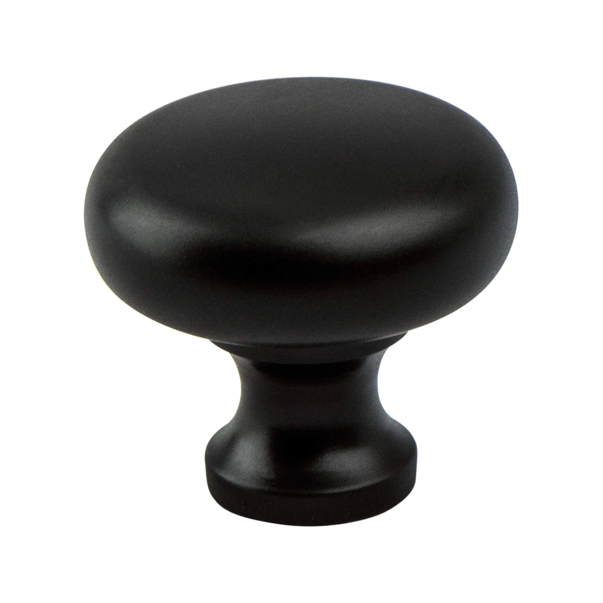 Berenson 8089-155-P 1.25 in. dia. Valencia Knob with Black