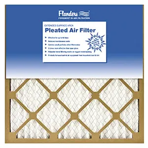 212 MAIN Flanders 81555.012025 20x25x1 in. Basic Pleated Filter - Pack of 12, Kraft Frame, Wire-Backed Media, MERV Rated