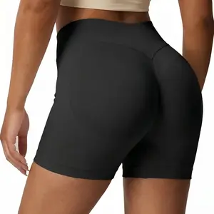 Women's High-Waist Seamless Scrunch Butt-Lifting Sports Shorts - Breathable, High-Stretch, Invisible Biker Shorts for Gym, Indoor & Outdoor Wear