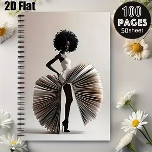 1 Spiral Coil Notebook 5.7x8.26 inch, Premium Lined Pages, Durable Binding, Perfect for Camping Journal, Travel Diary, Outdoor Adventure Log, Ideal Gift for Hikers, Campers, Travelers on Christmas, Birthday, Thanksgiving [2D] Flat