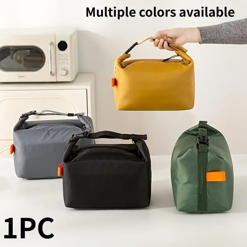 Unisex Reusable Portable Durable Lunch Bag, Small Leak-Proof Insulated Cooler Pouch, Large Capacity Non-Food Contact, Ideal for Work Office Picnic Travel, Travel Essentials