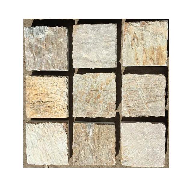 Premium mechanical-cut black granite cube natural stone paving stones, suitable for garden paths, driveways, and courtyard landscape design（6pcs）