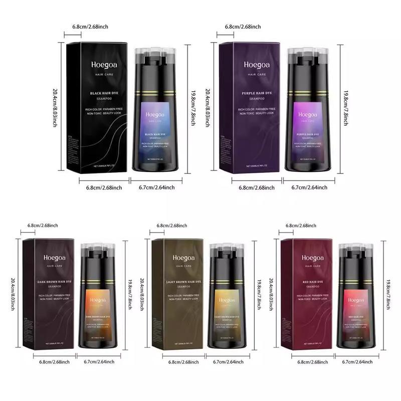 Hoegoa Hair Care Shampoo Series: DIY Trendy Bright Long-Lasting Gentle Color-Enhancing Treatment for Smooth Healthy Hair