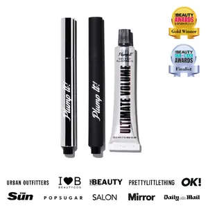 Plump It! Lip Boosting Trio - Volumising Matte Lip Plumper, Hyaluronic Lip Plumper & Daily Fix with Sleek Applicators and Travel Bag