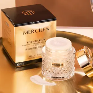 35g Moisturizing Glow Flawless Complexion Foundation Cream, Lightweight Concealer Foundation Cream, Full Coverage Flawless Makeup Cream, Makeup Product for Women & Girls