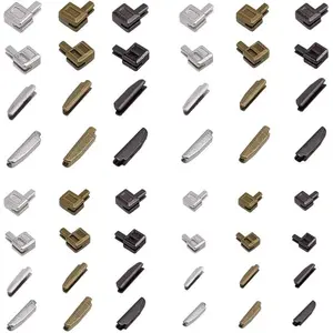 12 Sets Metal Zipper Latch Slider Retainer 3 Color #3#5#8#10 Insertion Pin Zipper Bottom Zipper Stopper for Metal Zipper Repair Zip Sewing Replacement DIY, 24pcs