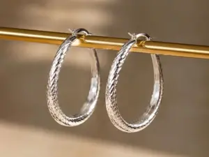 Women's 14KT Gold Filled Cute Hollow Hoop Earrings - Made in Korea, Durable Fashion Jewelry Accessories