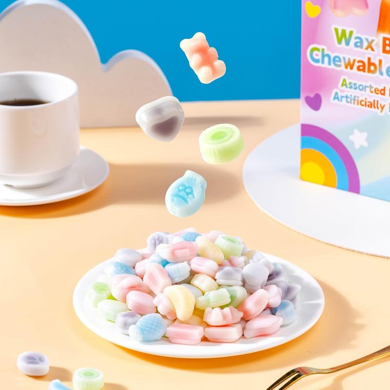 Halfoma Wax Bottle Chewable Candy, with Various Fruit-flavored Syrups in the Middle, Boxed, 58g, 32 Candies