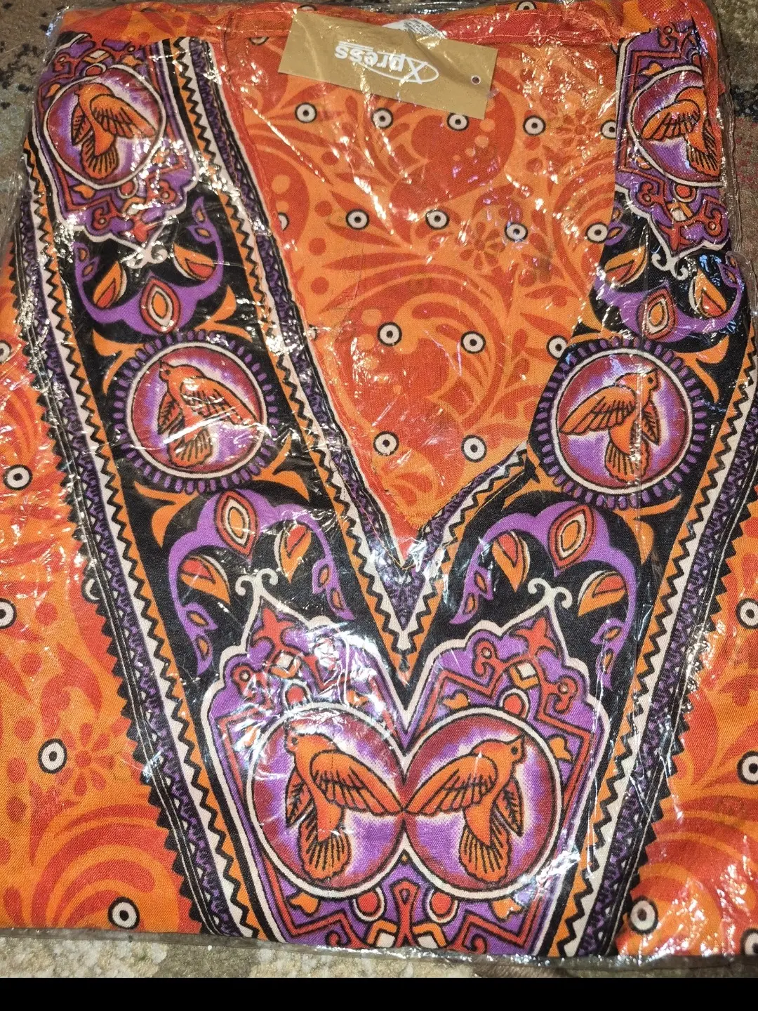 Unisex African Dashiki Wear-Orange