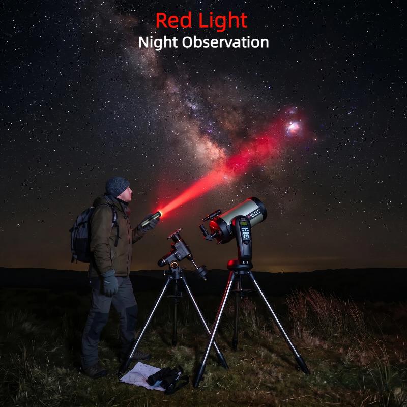 SUOMAX 5-in-1 Strong Flashlight, 1800LM Super Bright LED Light, UV/RED/YELLOW/BLUE/WHITE BEAM, USB-C Rechargeable Pocket EDC Flashlight, Magnetic Base, IPX4 Waterproof, For night work, Camping, Outdoor tactical light, Flash, Led Lights,sohochic