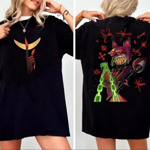 Alastor Graphic Shirt, Hazbin Hotel Anime Tee, Hazbin Comic Sweatshirt, Tv Show Anime Hoodie, Unisex Sweater Pullover Tee