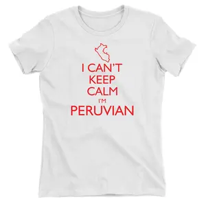 PeruCoUSA I Can't Keep Calm I'm Peruvian T-Shirt for Juniors