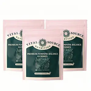 3 pack Feminine Balance Gummies by ViXi | Hormone Support Supplement for Women | PMS Relief, Mood & Energy Support | with Ashwagandha & Vitex | Vegan, Non-GMO | 60 Count