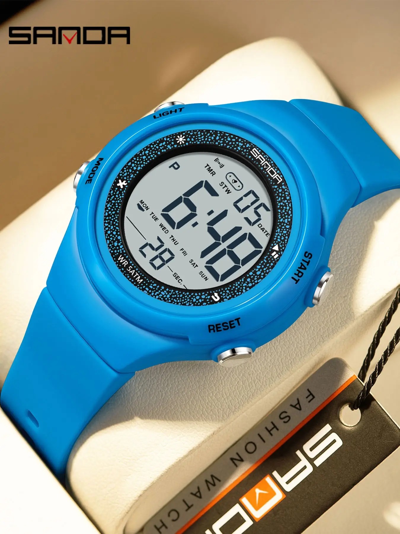 New Arrival Electronic Watch, Fashion Large Dial Waterproof Multicolor Light, Sports Waterproof Wrist Watch, Trendy Wristwatch Export Bestseller, Waterproof Watches