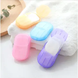 Portable Disposable Soap Paper Sheets, Travel Hand Washing Soap Flakes, 50pcs/Box
