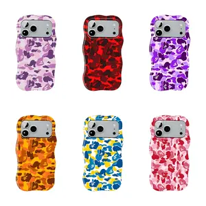 BAPE Camo Wavy Phone Case Suitable for iPhone 17-11 Pro Max/Plus and  Samsung Galaxy S23-25