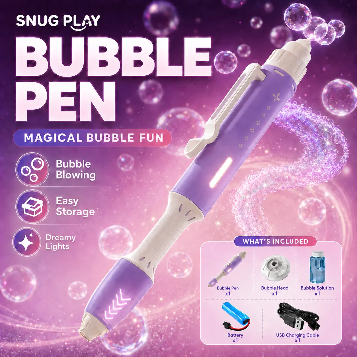 Mindscope BubbleFX LED Light Up Bubble Sculptor Pen