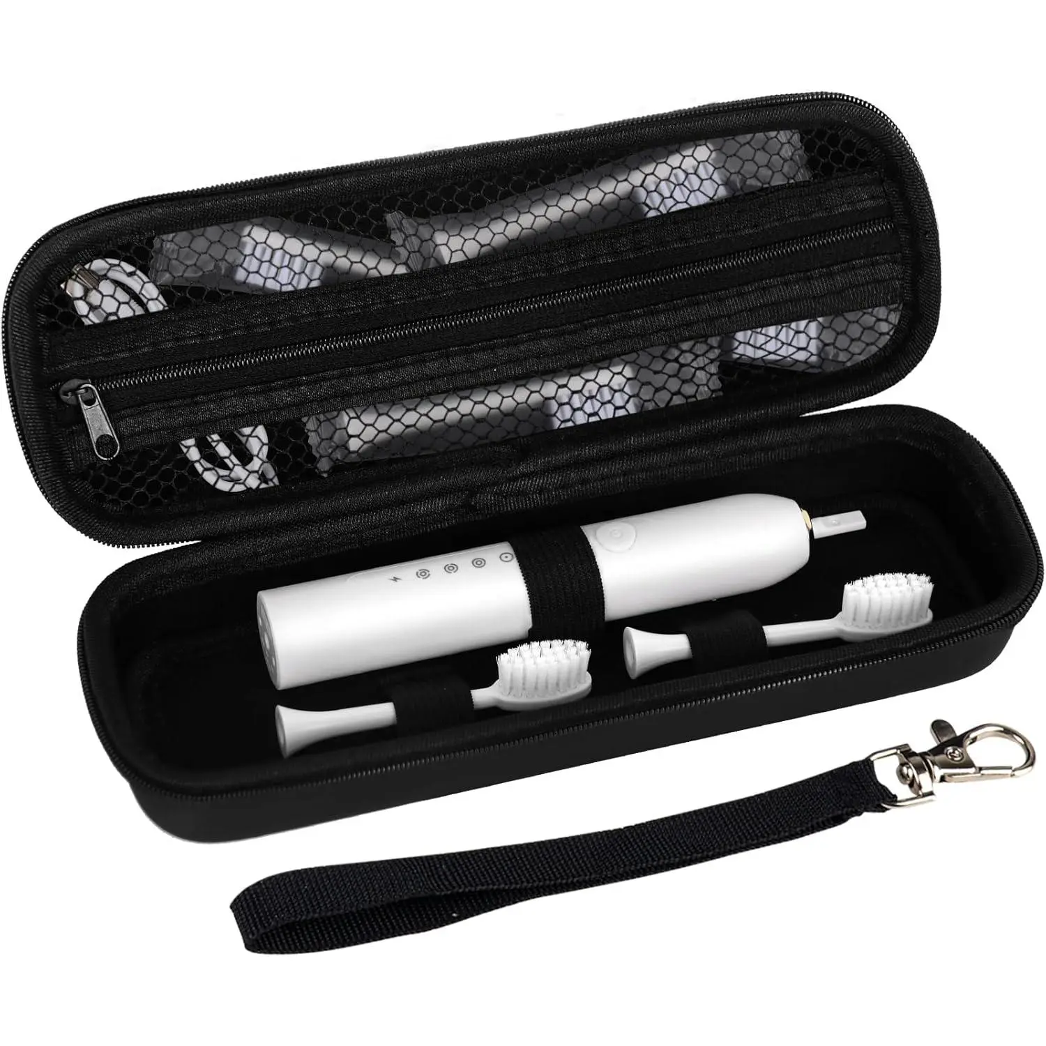 Toothbrush Travel Case Protective Storage Mesh Pocket, for Oral-B Pro 1000, 2000, 3000, 3500, 1500 Electric Toothbrushes, Portable Holder & Carrier for Safe Travel