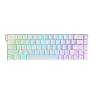 AJAZZ MINI 65% layout AK680 V2 e-sports game specific keyboard wired magnetic switch Mechanical Backlit Keyboard ice island switch 68 key compact RGB DIY support multiple systems suitable for e-sports games and office work