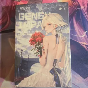 DUODUO- Genshin Metal Stamp Cards in Plastic slab case images very