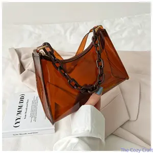 Trendy Women’s Jelly Bag, Small Transparent Crossbody Shoulder Purse, Cute Minimalist Handbag for Phones, Wallets, Essentials, Lightweight, Hands-Free for Daily Use, Travel, Shopping, Beach summerwins
