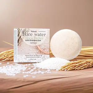 Rice Water + Rosemary Hair Growth Shampoo Bar – Strengthening Solid Shampoo, Natural Botanical Formula for Shiny, Healthy-Looking Hair, Breakage Control, Color-Safe, Lightweight & Perfect for Daily or Travel Use