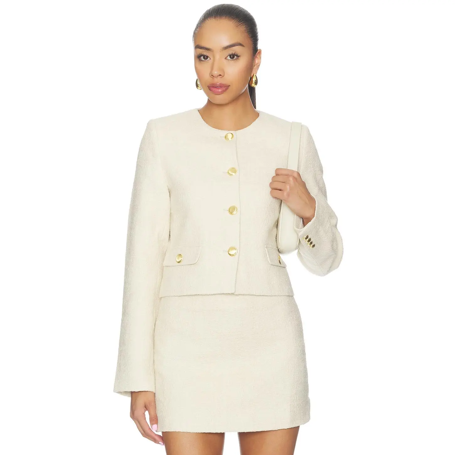 L'Academie Hilde Jacket in Creme Brulee
