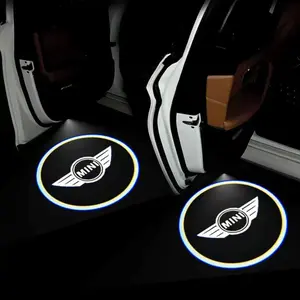 2pcs LED Lamp Car Door Projector Welcome Light for Mini Cooper Works F54 F55 F56 R55 R56 R57 Countryman Interior Auto Accessories