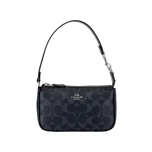 COACH Nolita 19 Classic Monogram PVC Crossbody Bag for Women – Denim Blue, Midnight Blue, and Navy Blue