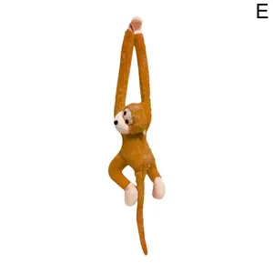 60cm Colorful Cartoon Long Arm Hanging Monkey Plush Monkey Toy Stuffed Animal Sofa Pillow Creative Funny Ornaments Gifts