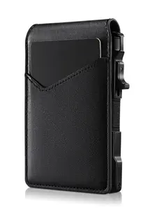 Men's Portable Aluminum Ultra-Thin Wallet, Holds 12 Credit Cards, Card Slots, Rfid Protected, Ideal Gift for Valentine's Day, Father's Day, Thanksgiving